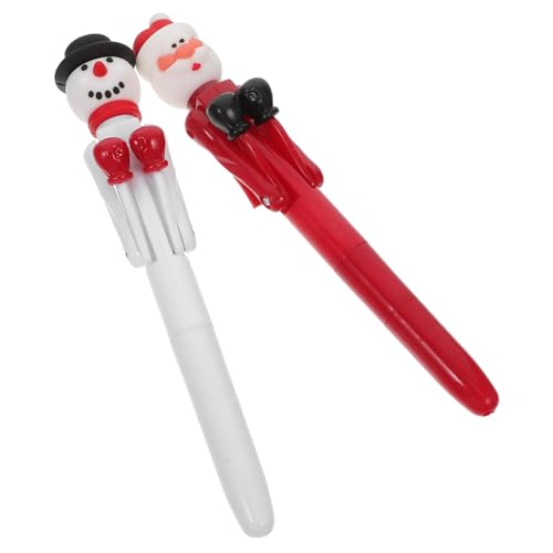 Homoyoyo 2 Stück Weihnachts Kugelschreiber mit Boxing Funktion Weihnachtsmann und Schneemann Design Interaktiver Stift für Schule Büro Glattes Schreiben Festliches für Kollegen und Schüler Homoyoyo 2 Stück Weihnachts Kugelschreiber mit Boxing Funktion Weihnachtsmann und Schneemann Design Interaktiver Stift für Schule Büro Glattes Schreiben Festliches für Kollegen und Schüler von Homoyoyo
