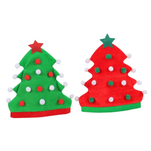 Homoyoyo 2 Stück Weihnachtsbaum Hüte Rot Grün Leichtes Stoffmaterial Festliche Partyhüte für Erwachsene und Kreative Weihnachtsmützen für Karneval Foto Requisiten und Kostüm Homoyoyo 2 Stück Weihnachtsbaum Hüte Rot Grün Leichtes Stoffmaterial Festliche Partyhüte für Erwachsene und Kreative Weihnachtsmützen für Karneval Foto Requisiten und Kostüm von Homoyoyo