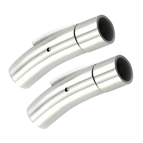 Homoyoyo 2 Stück Zubehör zur Schmuckherstellung Schnalle Magnetverschlüsse Lederarmband Verschluss Lederhalskette Verschluss steckverbinder lederschnur magnetischer Lederband-Endverschluss von Homoyoyo