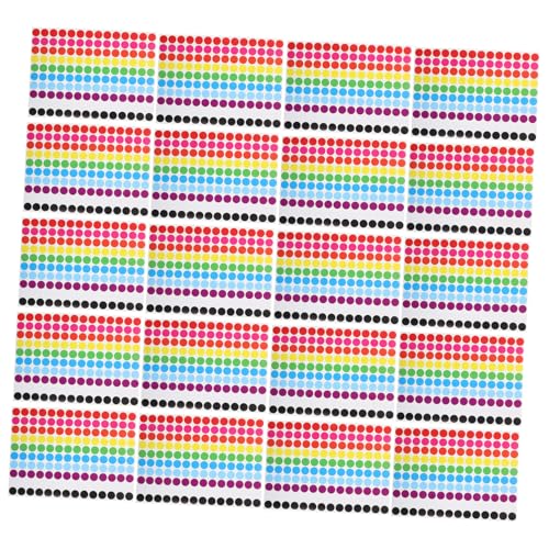 Homoyoyo 20 Blatt Bunte Selbstklebende Runde Punktaufkleber Klebepunkte Etiketten Für Klassifizierung Beschriften Ablösbar Für Büro Schule DIY Homoyoyo 20 Blatt Bunte Selbstklebende Runde Punktaufkleber Klebepunkte Etiketten Für Klassifizierung Beschriften Ablösbar Für Büro Schule DIY von Homoyoyo