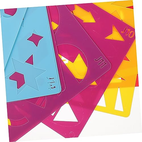 Homoyoyo 20 Blatt Teiliges Schablonen für Malerei und Zeichnung Wiederverwendbare Pet Vorlagen mit Feinen Geometrischen Mustern Glatter Oberfläche Robust und Geruchsfrei für DIY von Homoyoyo