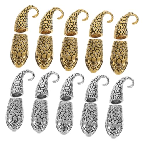 Homoyoyo 20 Paare Schlangenverschluss Armband Verschlüsse aus Legierung Toggle Schmuckverbinder für DIY Armbänder und Halsketten Eleganter Schlangen-kopf Verschluss für Vielseitige Homoyoyo 20 Paare Schlangenverschluss Armband Verschlüsse aus Legierung Toggle Schmuckverbinder für DIY Armbänder und Halsketten Eleganter Schlangen-kopf Verschluss für Vielseitige von Homoyoyo