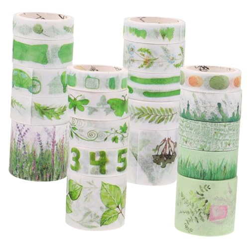 Homoyoyo 20 Rollen Washi Tape Buntes DIY Scrapbook Klebeband für Hand Account Tagebuch Sticker Tape Originelles Bastelpapier für Scrapbooking Geschenkverpackung und Handwerksdekoration von Homoyoyo