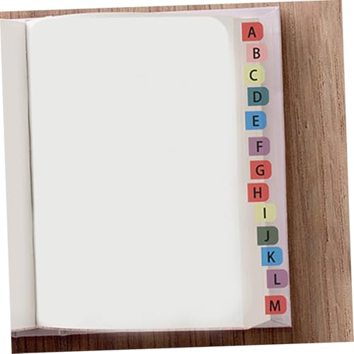 Homoyoyo 20 Sätze Z Haftnotizen Bunte Selbstklebende Alphabet Register Tabs Kleine Seite Marker Für Bücher Notizbücher Wörterbücher Büro Organisation von Homoyoyo