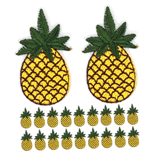 Homoyoyo 20 Stück Ananas -Stickerei tropische applikationen Hosen dekorative Patches Fruchtpflaster nähen Stoffflicken für Kleidung Patches für Rucksäcke Stickgarn Homoyoyo 20 Stück Ananas -Stickerei tropische applikationen Hosen dekorative Patches Fruchtpflaster nähen Stoffflicken für Kleidung Patches für Rucksäcke Stickgarn von Homoyoyo