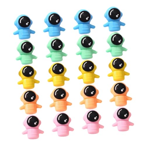 Homoyoyo 20 Stück Cartoon-radiergummi Cartoon -astronautengummis Miniatur-klassenzimmerbedarf Kreative Gastgeschenke Eraser Der Schulversorgung Süße Mini-radierer Miniatur-schulbedarf von Homoyoyo