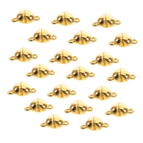 Homoyoyo 20 Stück Diy-herzverschlüsse, Magnetverschlüsse, Herzform, Metall, Diy-magnetschmuck, Verschlussverschlüsse Für Diy-halskettenherstellung, Armbandverbinder, Frauen, Zubehör, von Homoyoyo
