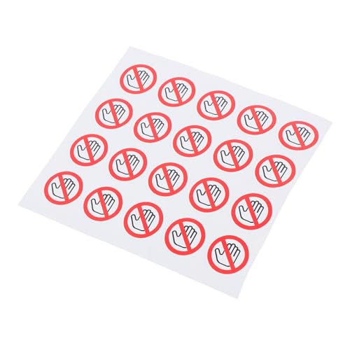 Homoyoyo 20 Stück Do Not Touch Sticker Selbstklebende Sicherheits-warnaufkleber mit Stark Haftendem Kleber Wetterfestes Warnschild für Maschinen Hohe Sichtbarkeit zur Unfallverhütung Am Homoyoyo 20 Stück Do Not Touch Sticker Selbstklebende Sicherheits-warnaufkleber mit Stark Haftendem Kleber Wetterfestes Warnschild für Maschinen Hohe Sichtbarkeit zur Unfallverhütung Am von Homoyoyo