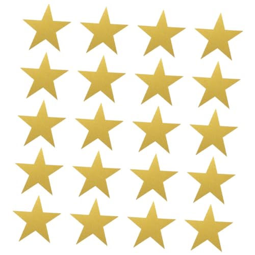 Homoyoyo 20 Stück Goldene Fünfzackige Papiersterne zum Basteln und Dekorieren Glitzernde Cutouts für Klassenzimmer Wanddeko DIY Scrapbooking und Themenpartys Sichere und Langlebige Homoyoyo 20 Stück Goldene Fünfzackige Papiersterne zum Basteln und Dekorieren Glitzernde Cutouts für Klassenzimmer Wanddeko DIY Scrapbooking und Themenpartys Sichere und Langlebige von Homoyoyo