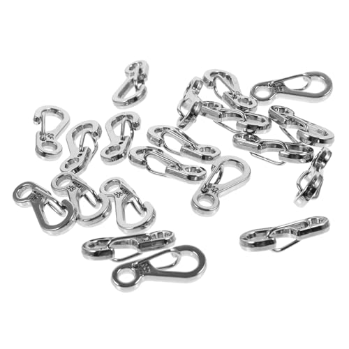 Homoyoyo 20 Stück Hängender Schnallenschmuck Karabinerhaken klein Mini-Karabinerhaken schmuck verschluss schmuck karabiner Carabiner Clip Karabinerhaken für Schlüsselanhänger Zinklegierung Homoyoyo 20 Stück Hängender Schnallenschmuck Karabinerhaken klein Mini-Karabinerhaken schmuck verschluss schmuck karabiner Carabiner Clip Karabinerhaken für Schlüsselanhänger Zinklegierung von Homoyoyo