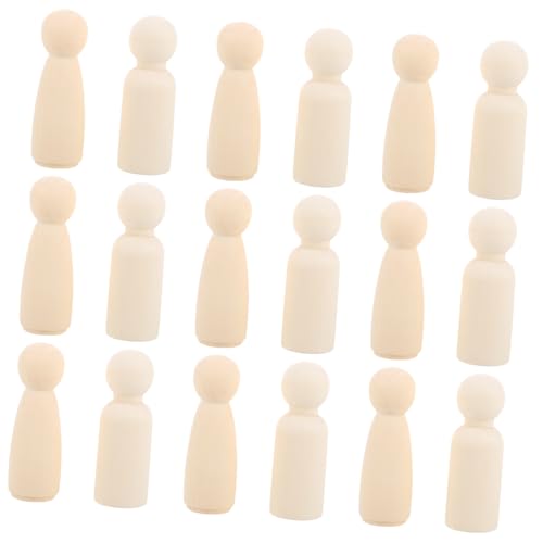 Homoyoyo 20 Stück Holz Steckpuppen Unlackierte Holz Steckfiguren Unbemalte Holzfiguren Für DIY Graffiti Malerei Kunsthandwerksprojekte Hochzeitsfeier Holzspielzeug Beige Homoyoyo 20 Stück Holz Steckpuppen Unlackierte Holz Steckfiguren Unbemalte Holzfiguren Für DIY Graffiti Malerei Kunsthandwerksprojekte Hochzeitsfeier Holzspielzeug Beige von Homoyoyo