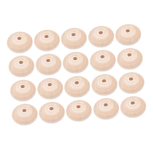 Homoyoyo 20 Stück Holzperlen für DIY Schmuck Runde und Flache Holzperlen Natürliche Bastelperlen für Armbänder und Kreative Handarbeiten Langlebig und Leicht zu Verarbeiten Homoyoyo 20 Stück Holzperlen für DIY Schmuck Runde und Flache Holzperlen Natürliche Bastelperlen für Armbänder und Kreative Handarbeiten Langlebig und Leicht zu Verarbeiten von Homoyoyo