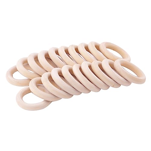 Homoyoyo 20 Stück Holzringe für DIY Bastelarbeiten Glatte Hängende Dekorationsringe Hochwertigem Holz für Schmuckherstellung Weihnachtskränze und Kreative Projekte Homoyoyo 20 Stück Holzringe für DIY Bastelarbeiten Glatte Hängende Dekorationsringe Hochwertigem Holz für Schmuckherstellung Weihnachtskränze und Kreative Projekte von Homoyoyo