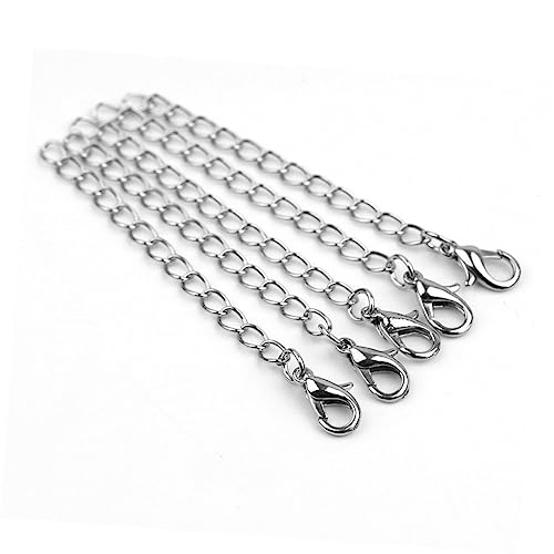 Homoyoyo 20 Stück Kettenverlängerung für Armbänder und mit Karabiner Silber Lange Verlängerungsketten für DIY Schmuckherstellung Einfach zu Bedienen und Langlebig Homoyoyo 20 Stück Kettenverlängerung für Armbänder und mit Karabiner Silber Lange Verlängerungsketten für DIY Schmuckherstellung Einfach zu Bedienen und Langlebig von Homoyoyo