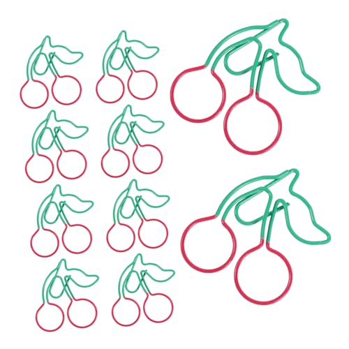 Homoyoyo 20 Stück Kirschpapierklammer Vintage-Seitenhalter Obst-Büroklammern neuartige Büroklammern süßes Lesezeichen Einfaches Lesezeichen Seitenmarkierungen Markierungsklammern Metall Homoyoyo 20 Stück Kirschpapierklammer Vintage-Seitenhalter Obst-Büroklammern neuartige Büroklammern süßes Lesezeichen Einfaches Lesezeichen Seitenmarkierungen Markierungsklammern Metall von Homoyoyo