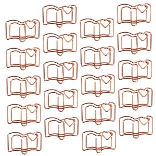 Homoyoyo 20 Stück Lesezeichen-Clips schicke Büroklammern buchförmige geformt süße Büroklammern Memo-Clip bookmarks book marks papierhalter Ticketinhaber Büroordner Rostfreier Stahl Homoyoyo 20 Stück Lesezeichen-Clips schicke Büroklammern buchförmige geformt süße Büroklammern Memo-Clip bookmarks book marks papierhalter Ticketinhaber Büroordner Rostfreier Stahl von Homoyoyo