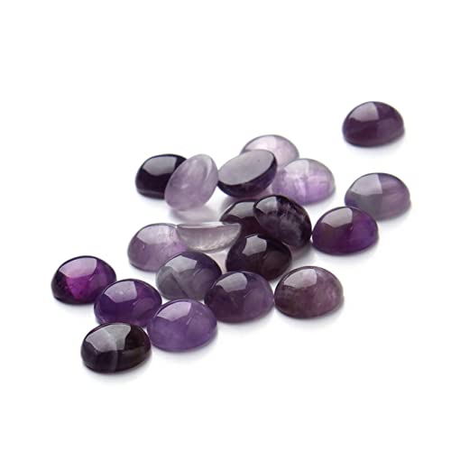 Homoyoyo 20 Stück Lila Kristall Cabochons Flache Glassteine für Schmuck DIY Zeitstein Basteln Halbrund Schmucksteine für Ohrringe Manschettenknöpfe Dekoration Homoyoyo 20 Stück Lila Kristall Cabochons Flache Glassteine für Schmuck DIY Zeitstein Basteln Halbrund Schmucksteine für Ohrringe Manschettenknöpfe Dekoration von Homoyoyo