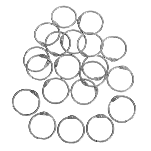 Homoyoyo 20 Stück Metall-buchringe: Loseblatt-binderringe Zum Öffnen Für Sammelalben, Karteikarten, Karteikarten – Bürobedarf Für Schüler von Homoyoyo