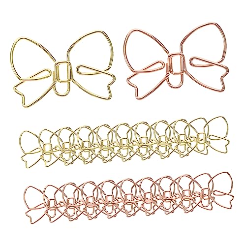 Homoyoyo 20 Stück Metallbogenpapierklammer Mini -papierclips Geformt Stichworte Einzigartige Papierklammern Büroklammer-memo Mini-büroklammern Hochzeit Büroklammern Süße Büroklammern von Homoyoyo