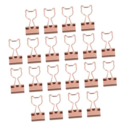 Homoyoyo 20 Stück Metallklammern Büroklammern Praktische Papierclips Aktenklammern Organizer Clips für Schule Büro Zuhause mit Roségold Katzenmotiv Homoyoyo 20 Stück Metallklammern Büroklammern Praktische Papierclips Aktenklammern Organizer Clips für Schule Büro Zuhause mit Roségold Katzenmotiv von Homoyoyo