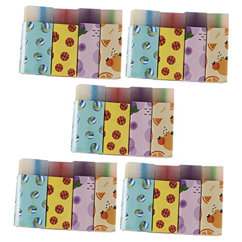 Homoyoyo 20 Stück Mini Radiergummis für Bunte Cartoon Radierer Verschiedenen Designs Geeignet für Schule und Kreative Anwendungen als oder Belohnung von Homoyoyo