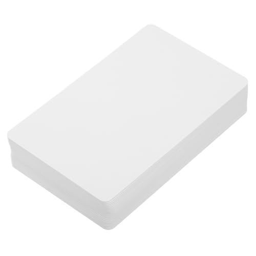 Homoyoyo 20 Stück PVC Druckbare Blanko Ausweiskarten Weiß Doppelseitig Kompatibel mit Tintenstrahldruckern für Designs und Ausweisdruck von Homoyoyo