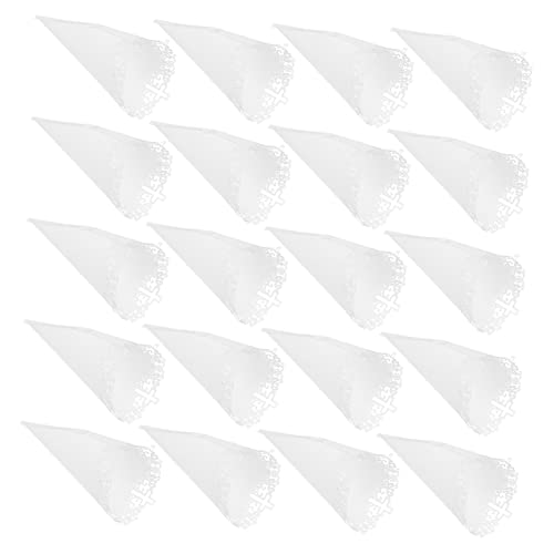 Homoyoyo 20 Stück Papierbrunnen Blumenkegelhochzeit weiße Zapfenblütenblätter favorisieren Jumbo Party komfetti konfettikanon blumenkörbchen Konfetti-Halter für die Hochzeit Konfetti- von Homoyoyo
