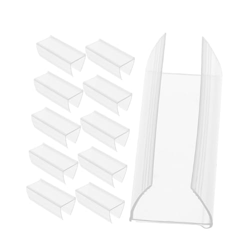 Homoyoyo 20 Stück Price Bar Holzregal Schild Ticket-display-halter Display-tag Etikett Anzeige Inhaber Supermarkt Zubehör Preishalter Ständer Für Stabiler Pvc Weiß von Homoyoyo