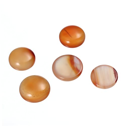 Homoyoyo 20 Stück Rote Karneol Cabochon Aufkleber Rund Halbrund Edelstein Patch für DIY Schmuckherstellung Uhr Dekoration Bastelbedarf Homoyoyo 20 Stück Rote Karneol Cabochon Aufkleber Rund Halbrund Edelstein Patch für DIY Schmuckherstellung Uhr Dekoration Bastelbedarf von Homoyoyo