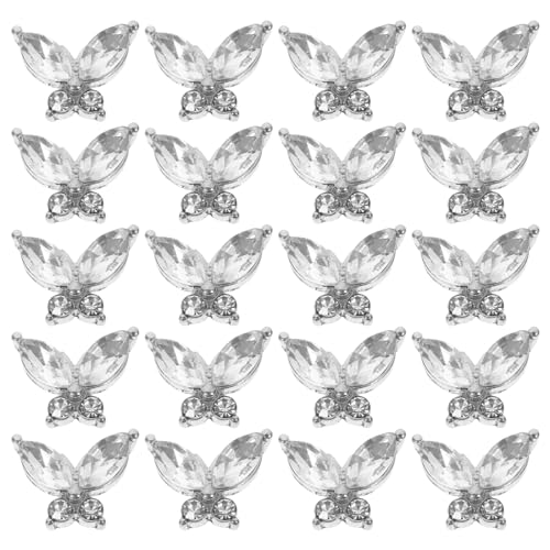 Homoyoyo 20 Stück Schmetterling Nagelkunst Charms Nagelverzierungen für DIY Maniküre für Nageldesign Salons für Besondere Anlässe Wie Weihnachten und Geburtstage Homoyoyo 20 Stück Schmetterling Nagelkunst Charms Nagelverzierungen für DIY Maniküre für Nageldesign Salons für Besondere Anlässe Wie Weihnachten und Geburtstage von Homoyoyo