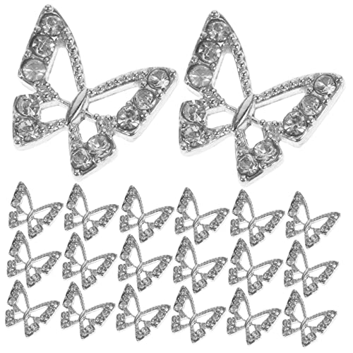 Homoyoyo 20 Stück Schmetterlings Nagel Charms mit Strass Nail Art Schmuck für Kreative Maniküre für Diy Nageldesign und Professionelle Anwendungen Glänzende und Langlebige Dekorationen Homoyoyo 20 Stück Schmetterlings Nagel Charms mit Strass Nail Art Schmuck für Kreative Maniküre für Diy Nageldesign und Professionelle Anwendungen Glänzende und Langlebige Dekorationen von Homoyoyo