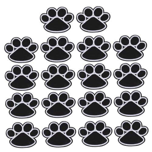 Homoyoyo 20 Stück Selbstklebende Aufkleber Bulldogge Pfotenaufnäher Welpenpfotenabziehbilder Haustier Flicken für Bekleidung bügelflicken für jeans Pfotendrucksticke Patches Stoff Schwarz Homoyoyo 20 Stück Selbstklebende Aufkleber Bulldogge Pfotenaufnäher Welpenpfotenabziehbilder Haustier Flicken für Bekleidung bügelflicken für jeans Pfotendrucksticke Patches Stoff Schwarz von Homoyoyo