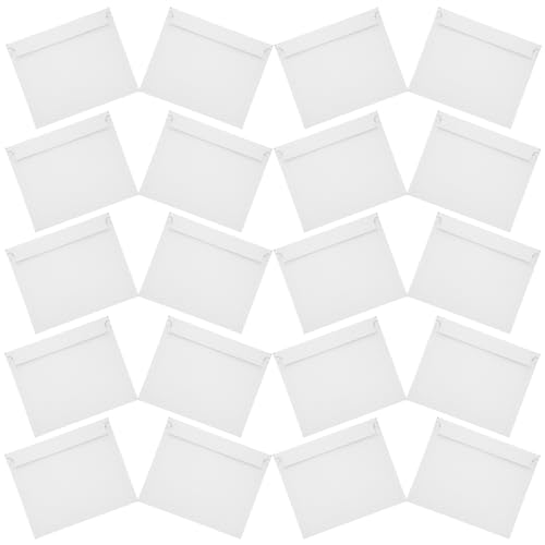 Homoyoyo 20 Stück Selbstklebende Versandtaschen aus Stabiler Pappe für Dokumente Fotos Zeitschriften Weiße Reißfeste Briefumschläge für Sicheren Versand von Kunstwerken und Wichtigen von Homoyoyo