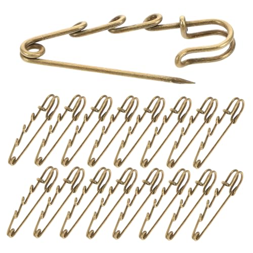 Homoyoyo 20 Stück Sicherheitsnadeln für Metallbroschenclips für Schals und Tücher Langlebige Sicherheitsnadeln mit Großem für Einfaches Handling und DIY Schmuck Homoyoyo 20 Stück Sicherheitsnadeln für Metallbroschenclips für Schals und Tücher Langlebige Sicherheitsnadeln mit Großem für Einfaches Handling und DIY Schmuck von Homoyoyo