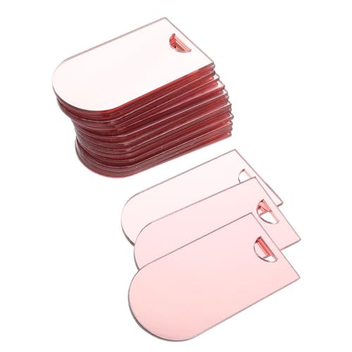 Homoyoyo 20 Stück Sitzetiketten aus Acryl Sitzplankarten für den Tisch leere Platzkarten Sitzplatz-Tags für Hochzeiten Hochzeits -Tags -Karte Hochzeitsempfangszeichen Tischkarten Roségold von Homoyoyo