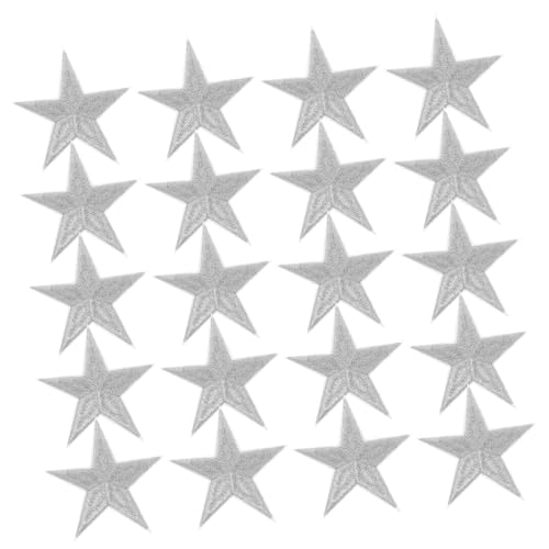 Homoyoyo 20 Stück Stickereiflecken Kleidung Verzierungen Aufnäher für Kleidung Sternenpatches zum Aufnähen Sternapplikationen auf Flecken für Hüte Hut-Patch Polyester Silber Homoyoyo 20 Stück Stickereiflecken Kleidung Verzierungen Aufnäher für Kleidung Sternenpatches zum Aufnähen Sternapplikationen auf Flecken für Hüte Hut-Patch Polyester Silber von Homoyoyo
