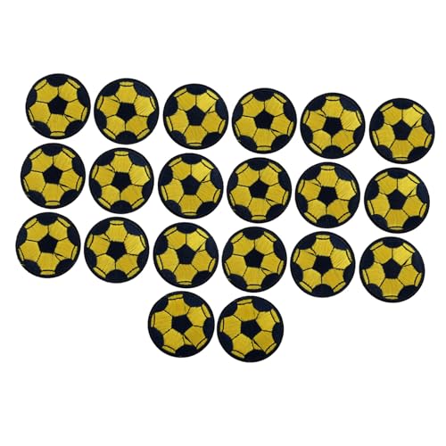 Homoyoyo 20 Stück Teiliges Bestickter Aufnäher zum Aufnähen für Kleidung Taschen Hüte und Schuhe Robuste Dekorative Stoffapplikationen mit Fußballmotiv zum Reparieren und Verzieren von Homoyoyo 20 Stück Teiliges Bestickter Aufnäher zum Aufnähen für Kleidung Taschen Hüte und Schuhe Robuste Dekorative Stoffapplikationen mit Fußballmotiv zum Reparieren und Verzieren von von Homoyoyo