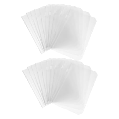 Homoyoyo 20 Stück Teiliges Binder Umschläge mit Reißverschluss Transparente Budget Buch Taschen für Bargeld Karten und Dokumente Wiederverwendbare Organizer Einlagen für Notizbücher und von Homoyoyo