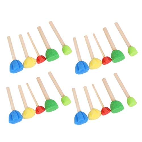 Homoyoyo 20 Stück Teiliges Blumenförmiges Schwammpinsel Set für Malspaß Ungiftiger Hautfreundlicher Malschwamm für Basteln Geburtstags und Themenpartys Sicherer Malpinsel für Homoyoyo 20 Stück Teiliges Blumenförmiges Schwammpinsel Set für Malspaß Ungiftiger Hautfreundlicher Malschwamm für Basteln Geburtstags und Themenpartys Sicherer Malpinsel für von Homoyoyo