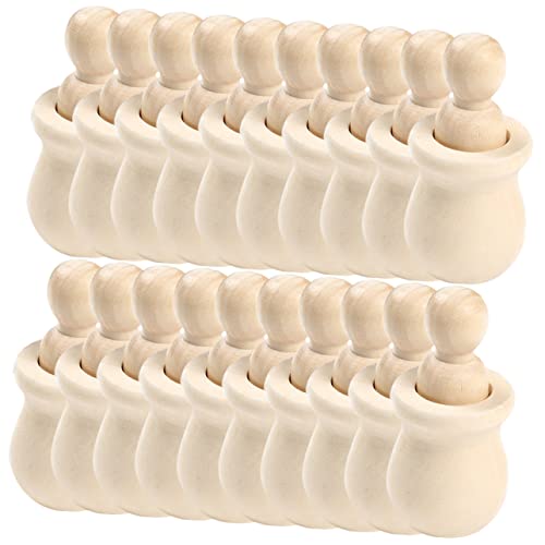 Homoyoyo 20 Stück Teiliges DIY Holzfiguren zum Bemalen Glatte Unbemalte Holz Puppen Kreative Bastelideen für Natürliche Holz Deko für Party und Zuhause Fördert Fantasie und Feinmotorik Homoyoyo 20 Stück Teiliges DIY Holzfiguren zum Bemalen Glatte Unbemalte Holz Puppen Kreative Bastelideen für Natürliche Holz Deko für Party und Zuhause Fördert Fantasie und Feinmotorik von Homoyoyo