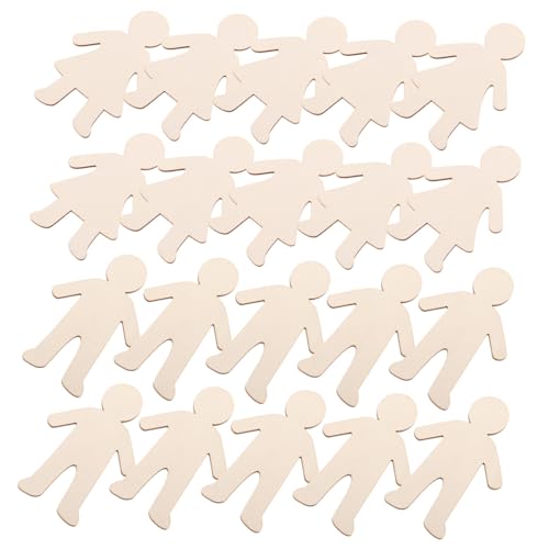 Homoyoyo 20 Stück Teiliges Diy Holzspielzeug Unlackierte Holzfiguren für Kreative Bastelprojekte Handwerksornamente für Jungen und Mädchen für Familienaktivitäten und Wohnkultur Homoyoyo 20 Stück Teiliges Diy Holzspielzeug Unlackierte Holzfiguren für Kreative Bastelprojekte Handwerksornamente für Jungen und Mädchen für Familienaktivitäten und Wohnkultur von Homoyoyo