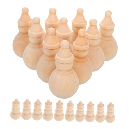 Homoyoyo 20 Stück Teiliges Diy Schneemann Holzfiguren Unbemalt Robuste Holz Peg Dolls für Weihnachtsdekoration Handbemalbare Schneemann Ornamente Homoyoyo 20 Stück Teiliges Diy Schneemann Holzfiguren Unbemalt Robuste Holz Peg Dolls für Weihnachtsdekoration Handbemalbare Schneemann Ornamente von Homoyoyo