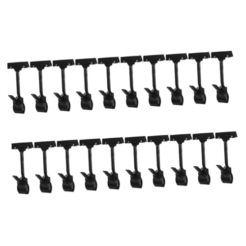 Homoyoyo 20 Stück Teiliges Drehbare Kunststoff Preisschild Halter Clips T Förmig Vielseitig Einsetzbar für Supermarkt Regal Preisschildhalter Transparent Robust Einfache Anbringung Homoyoyo 20 Stück Teiliges Drehbare Kunststoff Preisschild Halter Clips T Förmig Vielseitig Einsetzbar für Supermarkt Regal Preisschildhalter Transparent Robust Einfache Anbringung von Homoyoyo
