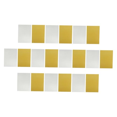 Homoyoyo 20 Stück Teiliges Glitter Cardstock in Gold und Silber Leicht Faltbares Bastelpapier für Scrapbooking Kartengestaltung DIY Dekoration und Kreative Familienprojekte von Homoyoyo