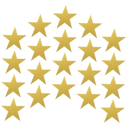 Homoyoyo 20 Stück Teiliges Goldene Fünfzackige Papiersterne mit Glitzereffekt Beidseitig Bedruckte Sternen ausschnitte für Pinnwand Klassenzimmer DIY dekoration Kreative Wandgestaltung für Homoyoyo 20 Stück Teiliges Goldene Fünfzackige Papiersterne mit Glitzereffekt Beidseitig Bedruckte Sternen ausschnitte für Pinnwand Klassenzimmer DIY dekoration Kreative Wandgestaltung für von Homoyoyo