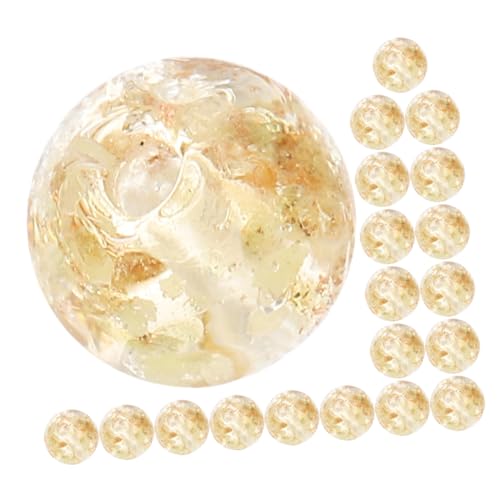 Homoyoyo 20 Stück Teiliges Goldgelbe Glasperlen Leuchtende DIY Schmuckperlen mit Langlebige Armband Spacer Beads für Basteln von Armbändern und Halsketten Homoyoyo 20 Stück Teiliges Goldgelbe Glasperlen Leuchtende DIY Schmuckperlen mit Langlebige Armband Spacer Beads für Basteln von Armbändern und Halsketten von Homoyoyo