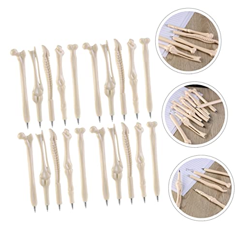 Homoyoyo 20 Stück Teiliges Halloween Knochen Kugelschreiber mit Glattem Schreibfluss Schwarze Mine Realistische Knochenform Leichte Tragbare Stifte für Schüler und Bastelarbeiten Homoyoyo 20 Stück Teiliges Halloween Knochen Kugelschreiber mit Glattem Schreibfluss Schwarze Mine Realistische Knochenform Leichte Tragbare Stifte für Schüler und Bastelarbeiten von Homoyoyo