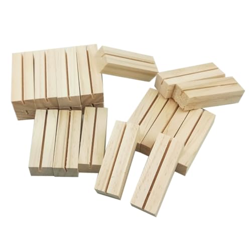 Homoyoyo 20 Stück Teiliges Holz Memo Halter Stabiler Tischkartenhalter mit Schlitz Vielseitig für Fotos Notizen Sitzkarten für Büro Hochzeit Party und Schreibtischdekoration Homoyoyo 20 Stück Teiliges Holz Memo Halter Stabiler Tischkartenhalter mit Schlitz Vielseitig für Fotos Notizen Sitzkarten für Büro Hochzeit Party und Schreibtischdekoration von Homoyoyo