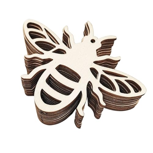 Homoyoyo 20 Stück Teiliges Holzanhänger mit Kreativer Hohler Bienenform Naturbelassene Holzscheiben für DIY Basteln Vielseitige Holzdeko für Zuhause Büro und Kinderzimmer Homoyoyo 20 Stück Teiliges Holzanhänger mit Kreativer Hohler Bienenform Naturbelassene Holzscheiben für DIY Basteln Vielseitige Holzdeko für Zuhause Büro und Kinderzimmer von Homoyoyo