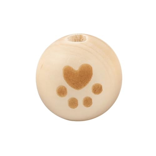 Homoyoyo 20 Stück Teiliges Holzperlen mit Fußabdruck Design Große Löcher zum Einfachen Auffädeln Langlebige Natürliche Holzperlen für DIY Schmuckherstellung Armbänder Halsketten Fußketten Homoyoyo 20 Stück Teiliges Holzperlen mit Fußabdruck Design Große Löcher zum Einfachen Auffädeln Langlebige Natürliche Holzperlen für DIY Schmuckherstellung Armbänder Halsketten Fußketten von Homoyoyo